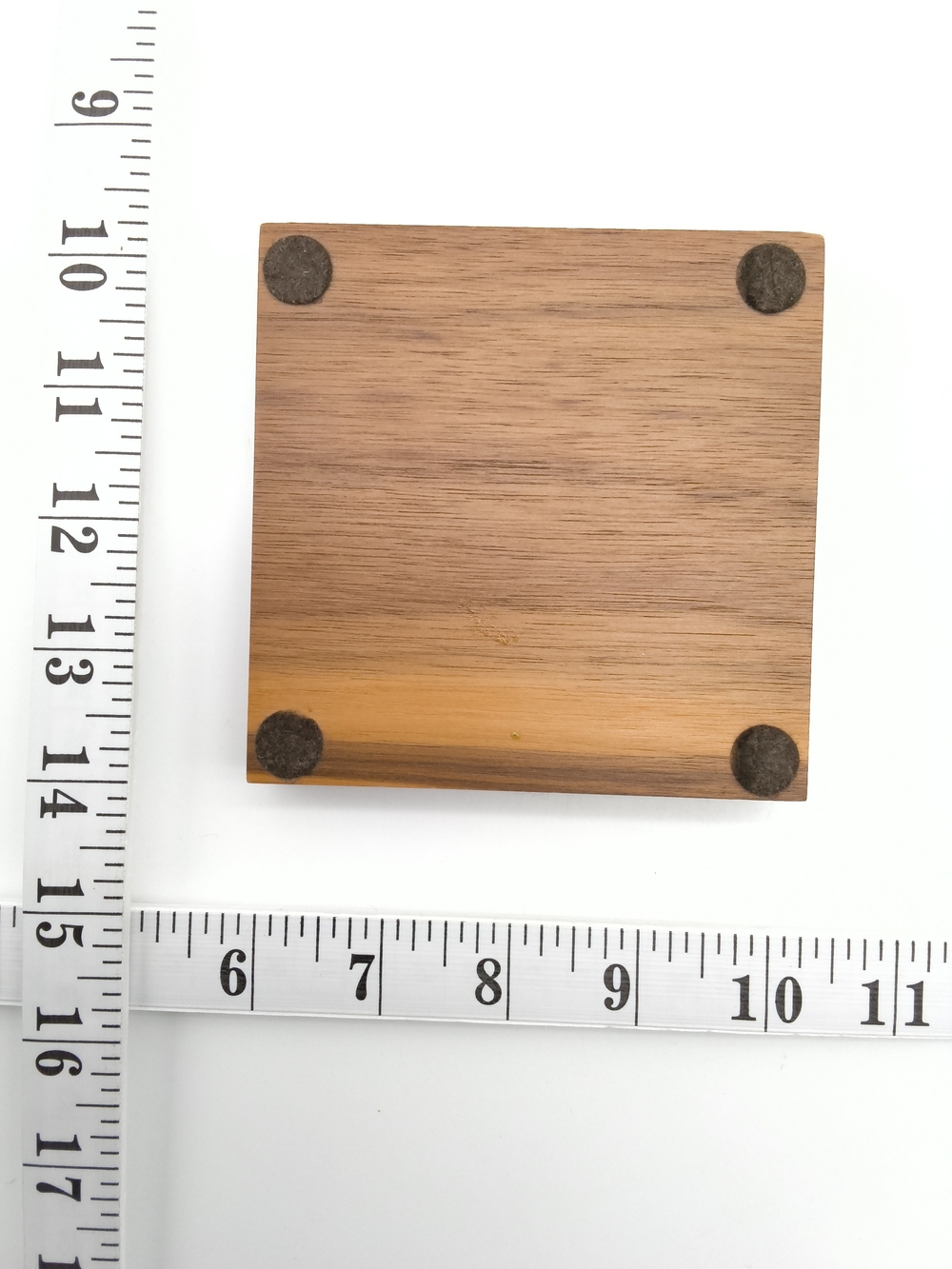 Vintage DuPont Canada Brass & Green Coaster Set with Wood Base – Kingston Site - Picture 6 of 10